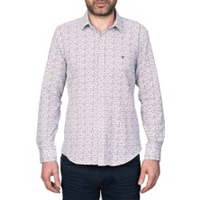 White Stone Pamuklu Slim Fit Uzun Kollu Gömlek