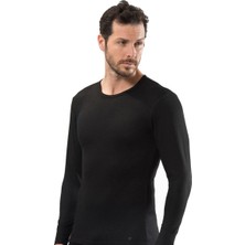 Tutku Elit Erkek Elastan Sıfır Yaka Atlet 1302 | Siyah