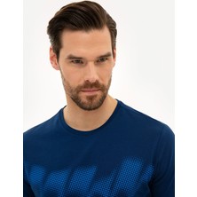 Pierre Cardin Erkek Lacivert Slim Fit Bisiklet Yaka T-Shirt 50226354-VR033