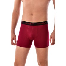 Elit 1252 Erkek Modal Elasthan Boxer Bordo S