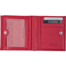 Tergan Kırmızı Deri Kadın Cüzdan 05627B68