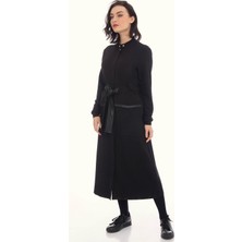 Wathka Siyah Gizli Kemerli Hakim Yaka Kap