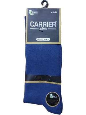 Carrier Plus 12 Çift Bambu Dikişsiz Burun Erkek  Çorap -Yazlık - Mavi