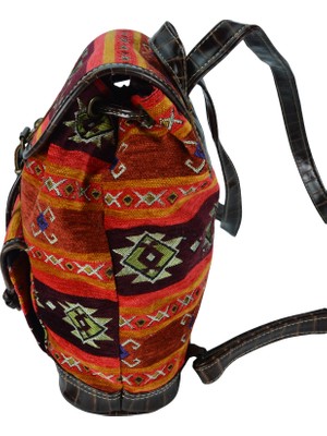 Zaven Kilim Desenli Sırt Çantası