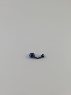 Takıparkxs 316L Cerrahi Çelik Dark Blue Göbek Piercing