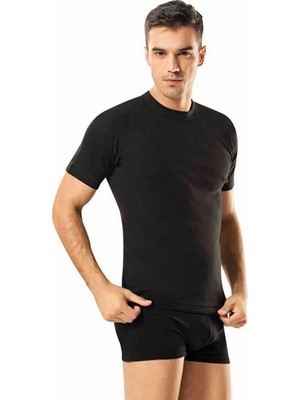 Seher Yıldızı Erkek Büyük Beden Renkli Sıfır Yaka Atlet 6'lı Paket