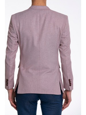 Suitmen Düz Spor Tek Ceket Açık Pembe 5001K0141003