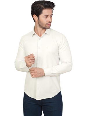 White Stone Slim Fit Yazlık Gömlek