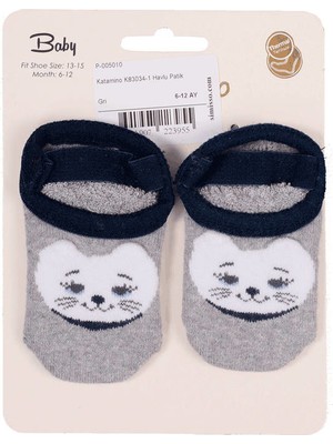 Katamino Havlu Patik Çorap 83023 | Gri