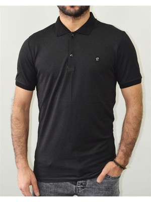 Paul Fredy Polo Yaka Kagi T-Shirt Siyah