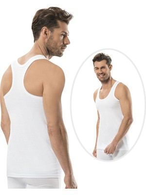 Jiber Erkek Rambo Atlet 3'lü Paket-106 %100 Pamuk Nefes Alabilir Yumuşak İç Giyim