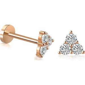 14 Ayar Altın Tria Tragus Piercing