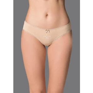 Kadın Ten Relax Baskılı Pamuklu Brazılıan  Slip
