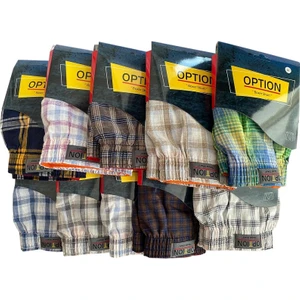 Erkek (M) 10'lu Paket Poplin (Pamuk) Boxer Şort
