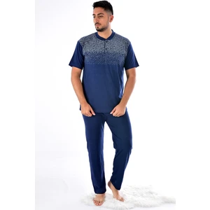 Rimolli Erkek Kısa Kol Süprem Pijama Takımı Lacivert