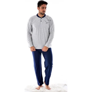 Ri̇molli̇ Erkek 930 Uzun Kol Süprem Pijama Takımı Gri