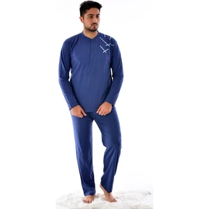 Ri̇molli̇ Erkek 930 Uzun Kol Süprem Pijama Takımı Indigo