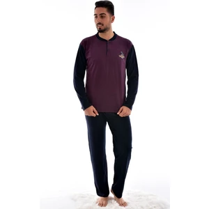 Rimolli 1035-0 Erkek Uzun Kol Süprem Pijama Takımı Bordo