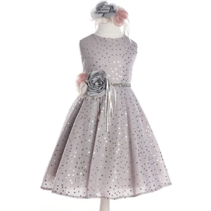 Mialora Couture Kız Çocuk Abiye Elbise Gri