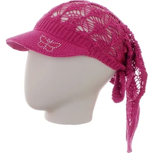 Ağ Örgü Bandana Fuşya