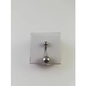 G23 Titanyum Gümüş Gri Göbek Piercing