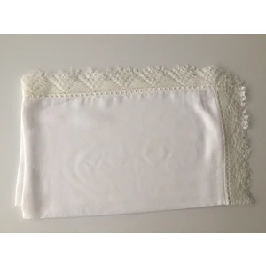 Şal Dantelli Namaz Mevlüt Örtüsü Polyester Krem