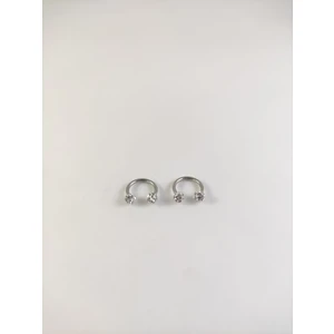 Iki Adetlik 316L Cerrahi Çelik Shambala Taşlı 8 mm Septum Piercing Set