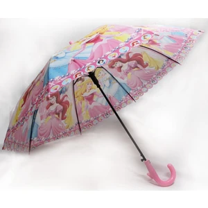 Hediyelik Deposu Disney Prensesler Temalı Pembe Saplı Düdüklü Çocuk Şemsiye