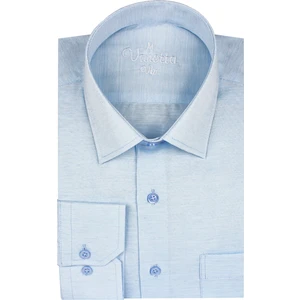 Klasik Kesim Düz Oxfort Buz Mavi Erkek Gömlek