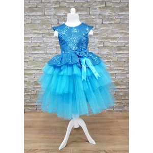 Mixie Baby Doğum Günü Tüllü Kız Çocuk Abiye Elbise