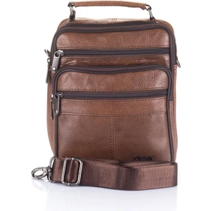 31002 Hakiki Deri Çapraz Askılı El Çantası