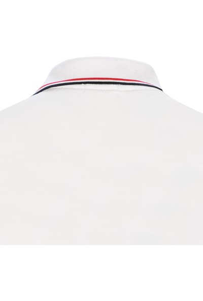 Moncler Erkek Polo Yaka T-Shirt E1 091 8345600 84556 U002160 - Beyaz