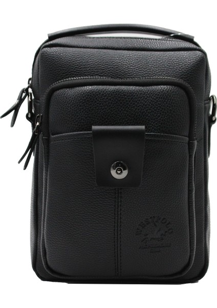 West Polo 6013 El ve Omuz Askılı Erkek Çanta Siyah