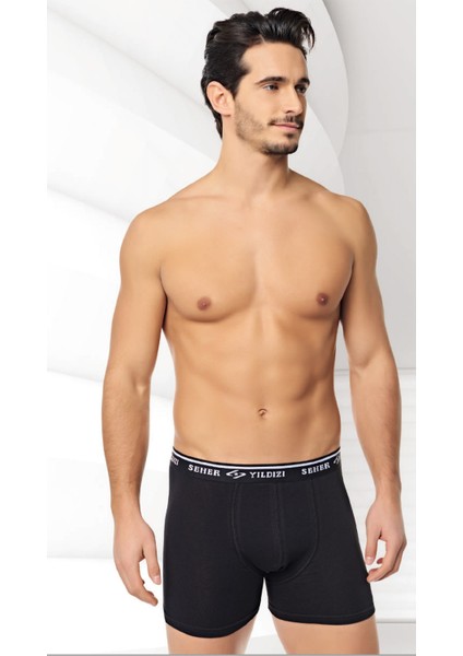 Erkek Likralı Boxer 6'Lı Paket