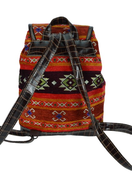 Kilim Desenli Sırt Çantası fırsatları