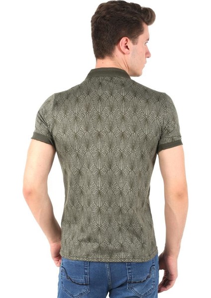40220-0025 Slim Fit Haki T-Shirt