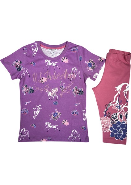 Kız Çocuk T-Shirt Takım US2790