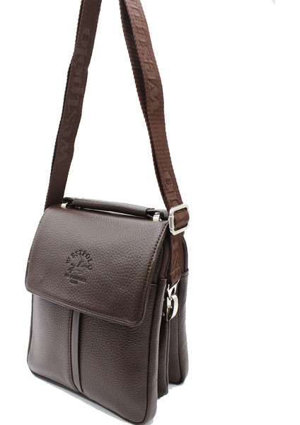 West Polo 5001 Erkek El ve Omuz Askılı Çanta Kahve