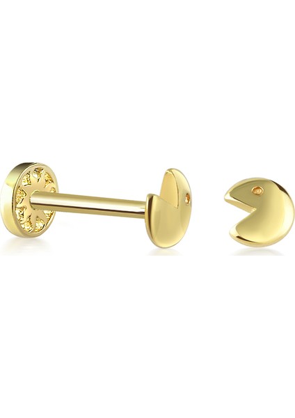 14 Ayar Altın Pacman Tragus Piercing