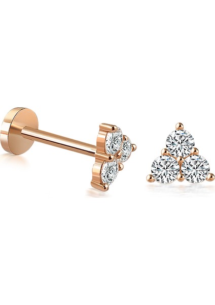 14 Ayar Altın Tria Tragus Piercing