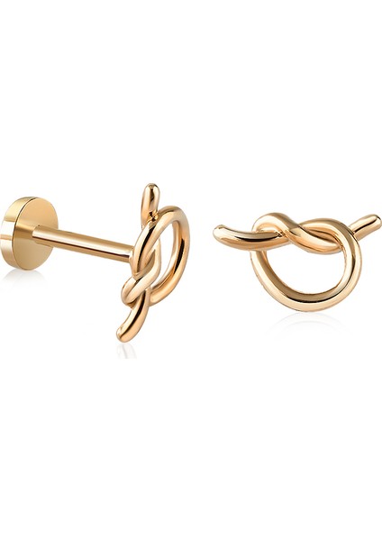 14 Ayar Altın Düğüm Tragus Piercing