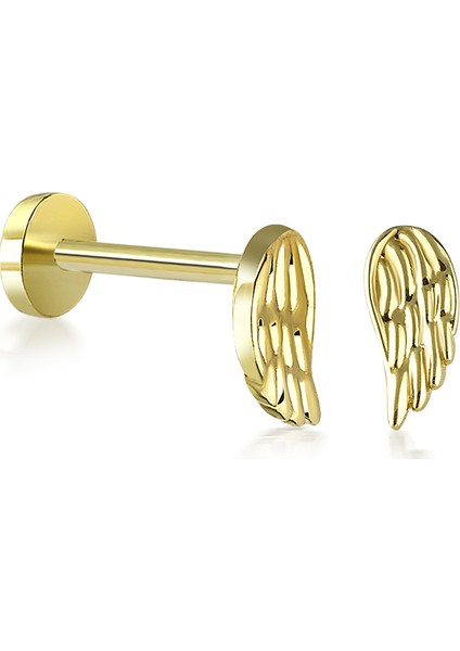 14 Ayar Altın Kanat Tragus Piercing