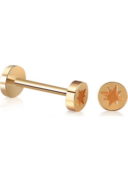 14 Ayar Altın Kuzey Yıldızı Tragus Piercing