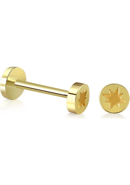 14 Ayar Altın Kuzey Yıldızı Tragus Piercing