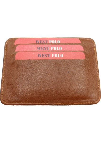 West Polo 105  Deri  Kartlık Cüzdan Taba