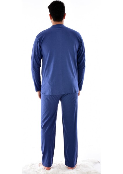 Ri̇molli̇ Erkek 930 Uzun Kol Süprem Pijama Takımı Indigo