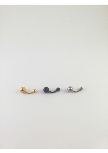 316L Cerrahi Çelik 3 Renklik Göbek Piercing Set