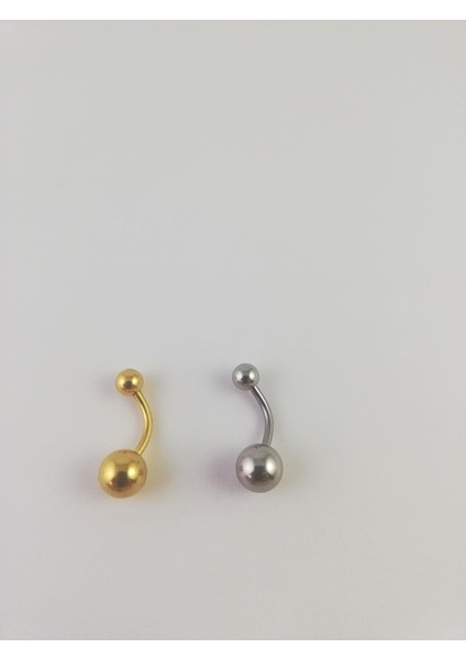316L Cerrahi Çelik 2 Renklik Göbek Piercing Set
