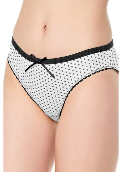 Kadın Puantiyeli Bikini Külot 12'li Paket