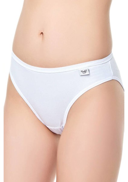 Kadın Likralı Düz Bikini Külot 12'li Paket